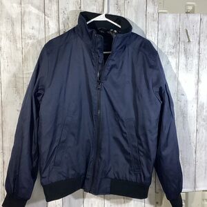 Mens Calvin Klein Casual Full Zip Bomber Jacket Coat new M minimalist preppy